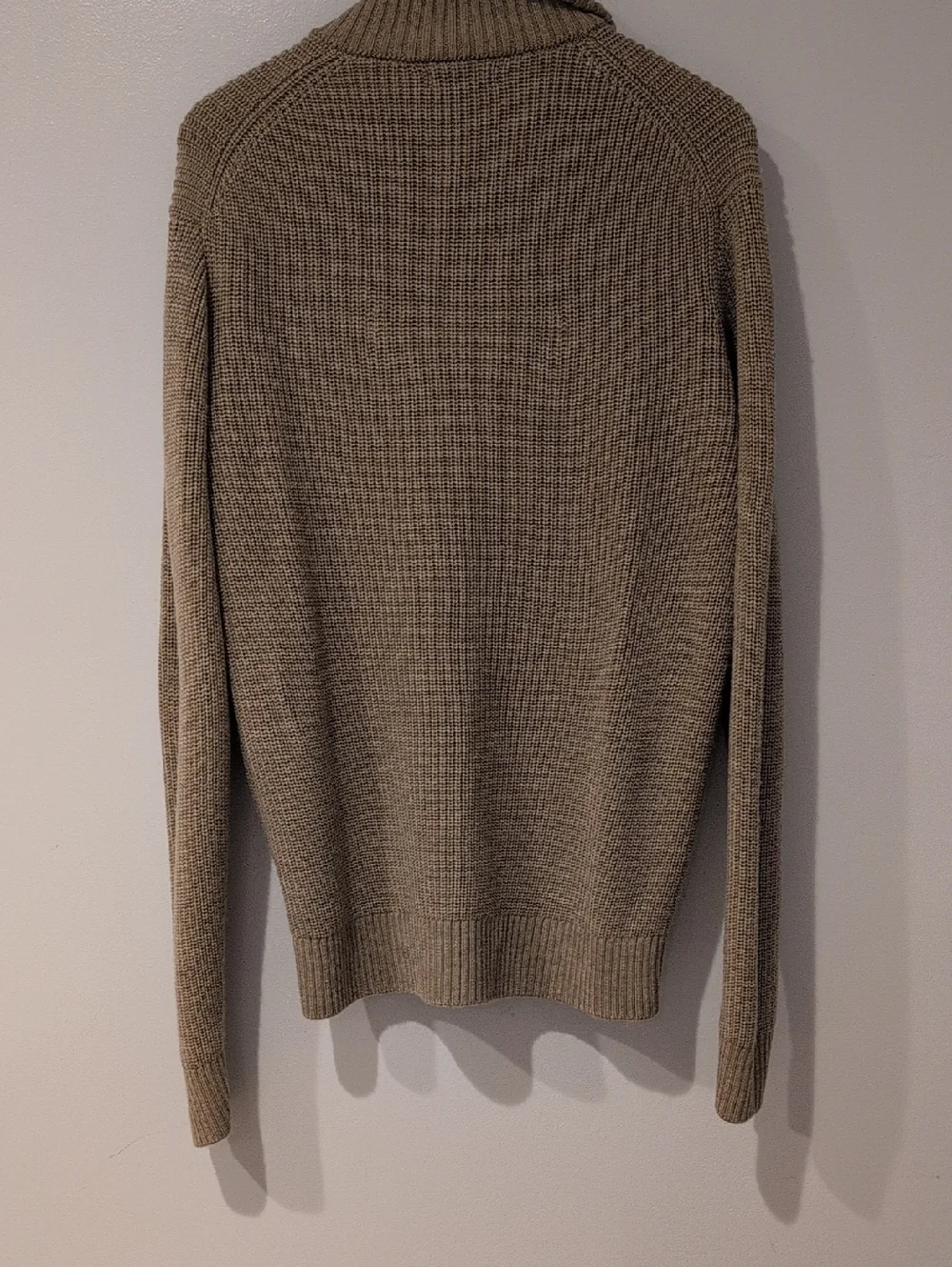 Quince Australian Merino Wool Full Zip Sweater Size Medium Malted Toffee